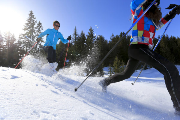 Nordic skiing around hotel restaurant Le Tillau